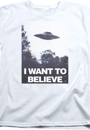 Womens Believe Poster X-Files Shirt