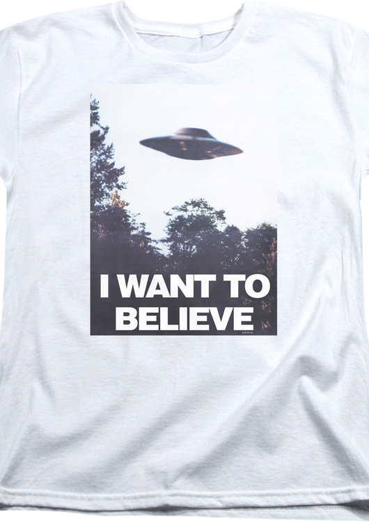 Womens Believe Poster X-Files Shirt - main product image