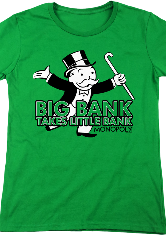 Womens Big Bank Takes Little Bank Monopoly Shirt - main product image