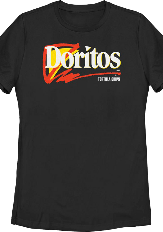 Womens Black 90s Logo Doritos Shirt - main product image