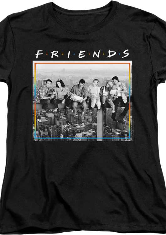 Womens Black and White Friends Shirt - main product image