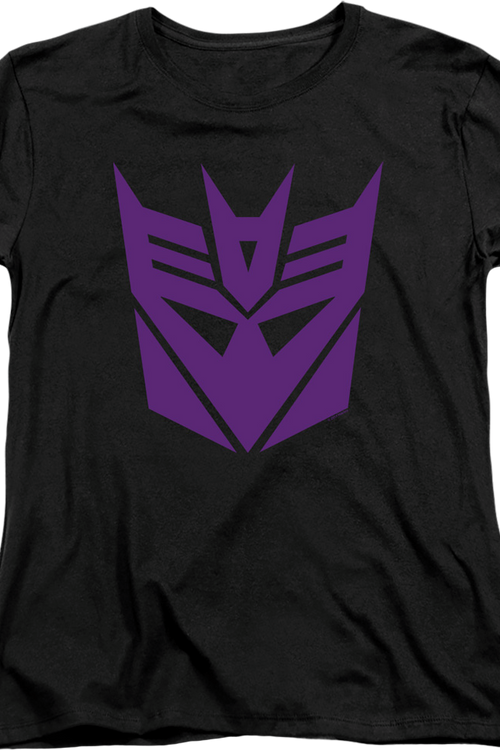 Womens Black Decepticon Logo Transformers Shirtmain product image