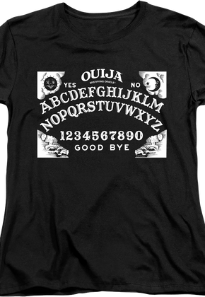 Womens Black Ouija Board Shirt