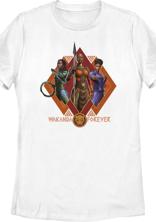 Womens Black Panther: Wakanda Forever Collage Marvel Comics Shirt - main product image