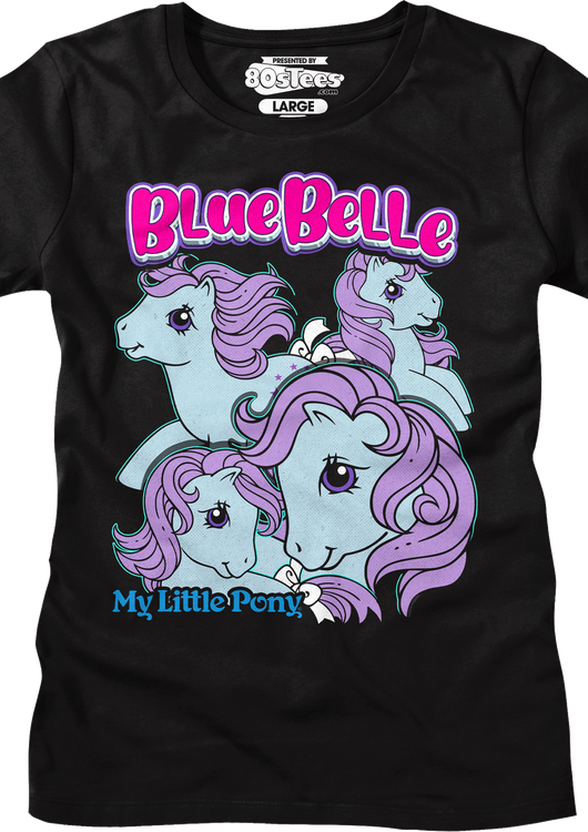 Womens Blue Belle Collage My Little Pony Shirt - main product image