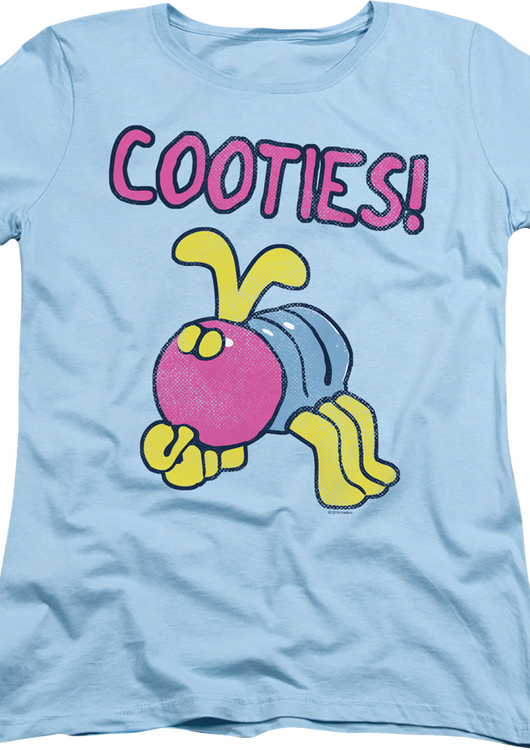 Womens Blue Cooties Shirt - main product image