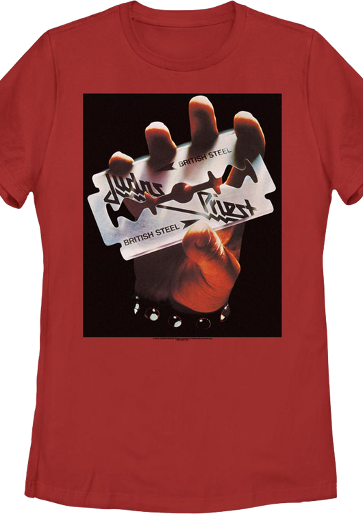Womens British Steel Judas Priest Shirt - main product image