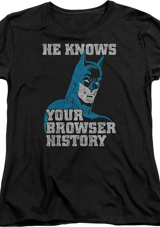 Womens Browser History Batman Shirt - main product image