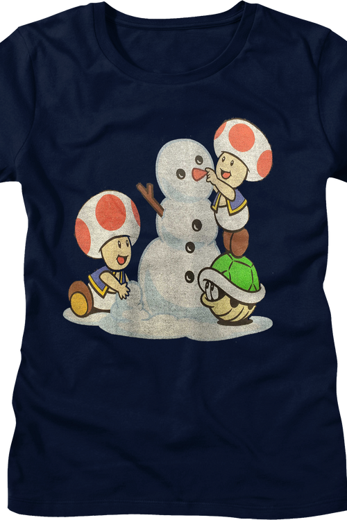 Womens Building A Snowman Super Mario Bros. Shirtmain product image
