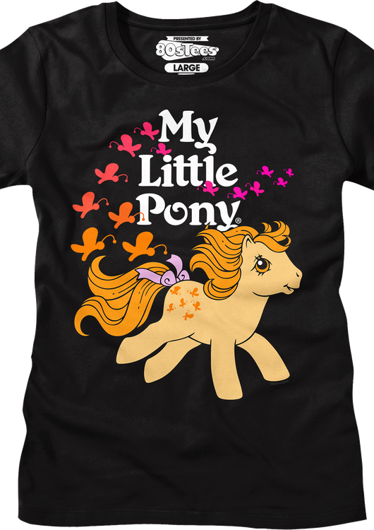 Womens Butterscotch Butterflies My Little Pony Shirt - main product image