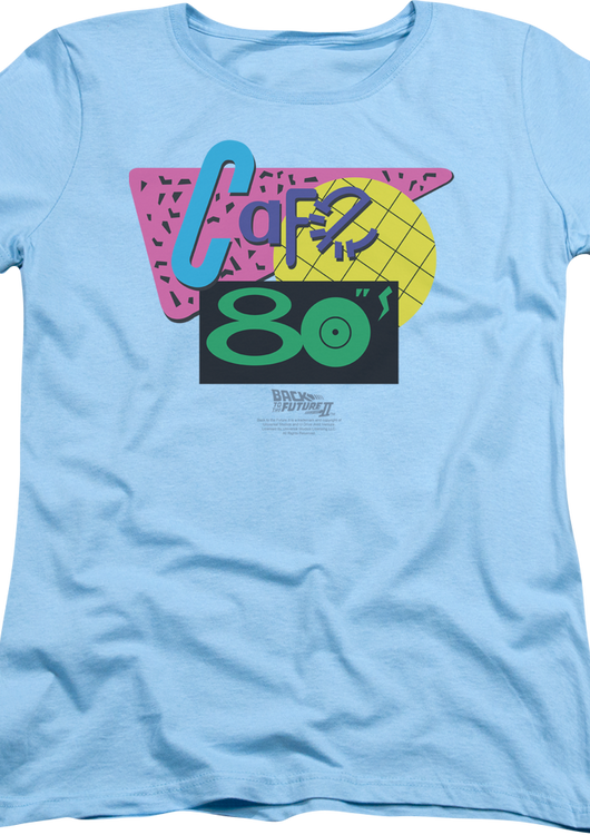 Womens Cafe 80s Back To The Future Shirt - main product image