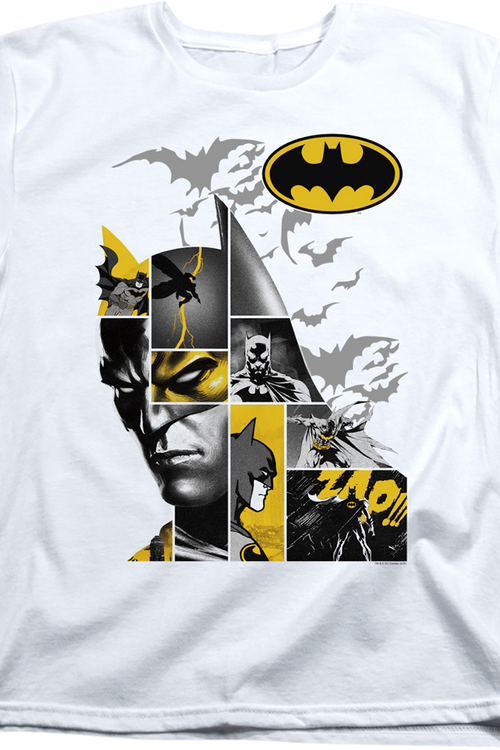 Womens Caped Crusader Collage Batman Shirtmain product image