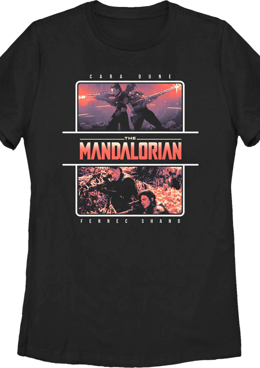 Womens Cara Dune And Fennec Shand The Mandalorian Star Wars Shirt - main product image