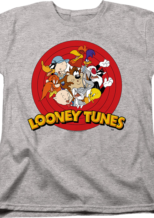 Womens Cast And Logo Looney Tunes Shirt - main product image