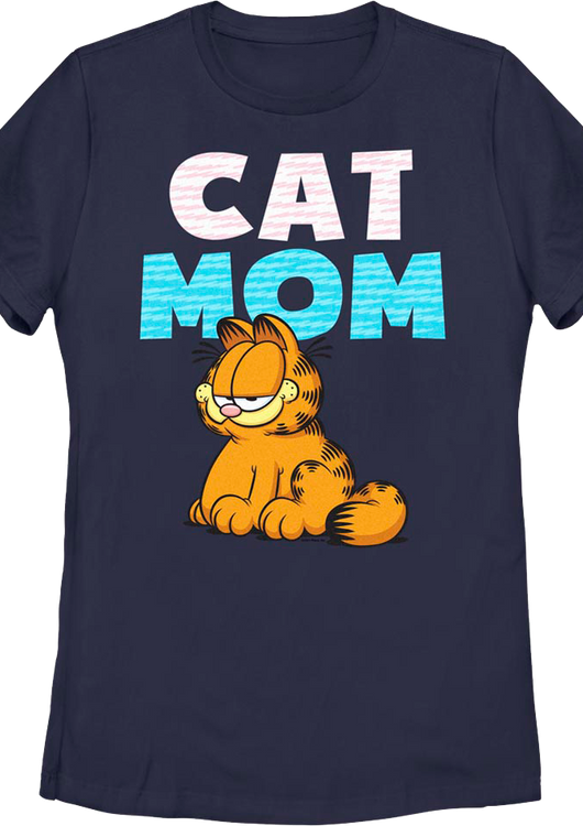 Womens Cat Mom Garfield Shirt - main product image