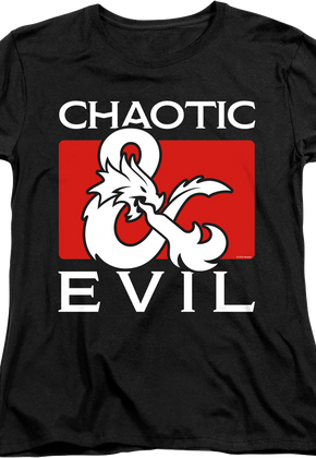 Womens Chaotic Evil Dungeons & Dragons Shirt