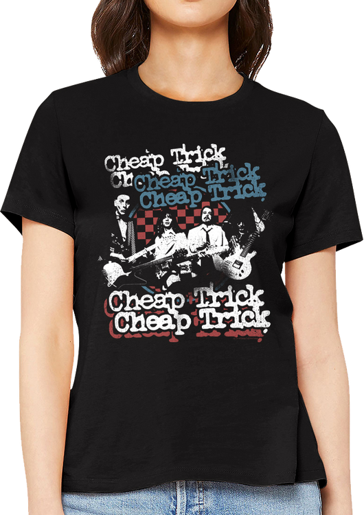 Womens Checkerboard Cheap Trick Shirt - main product image