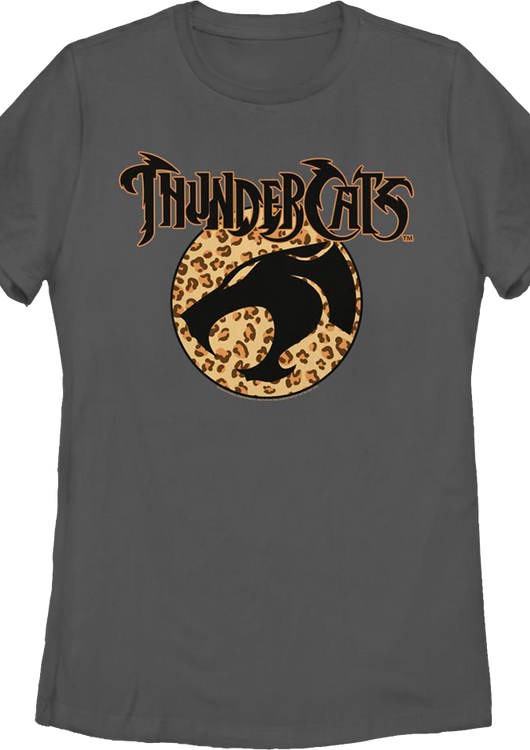 Womens Cheetah Print Logo ThunderCats Shirt - main product image