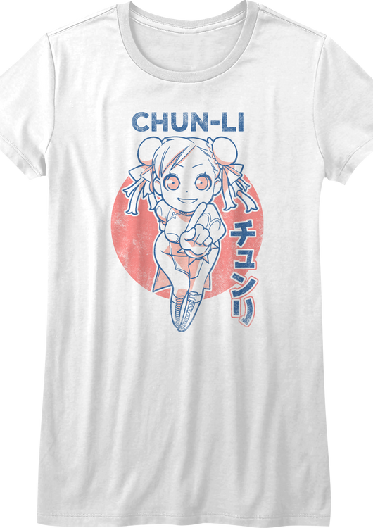 Womens Chibi Chun-Li Street Fighter Shirt - main product image
