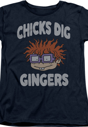 Womens Chicks Dig Gingers Rugrats Shirt