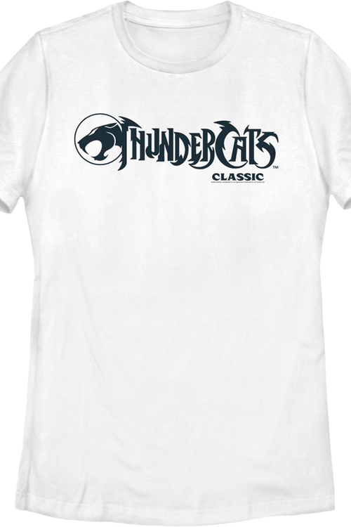 Womens White Classic Logo ThunderCats Shirtmain product image