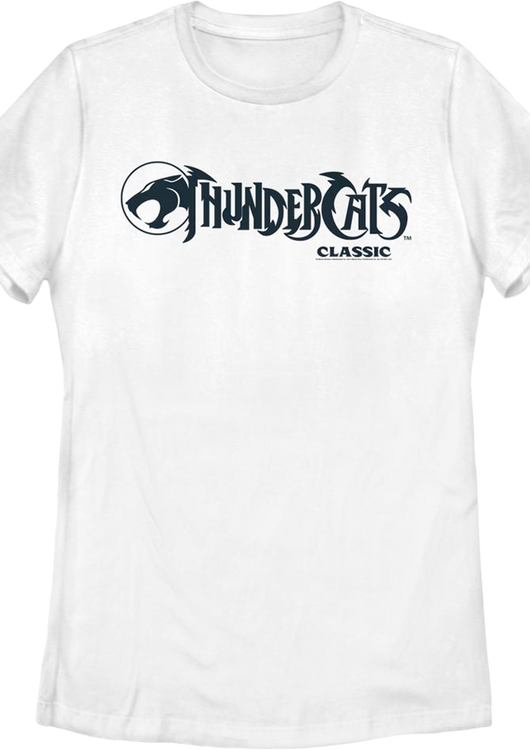 Womens White Classic Logo ThunderCats Shirt - main product image
