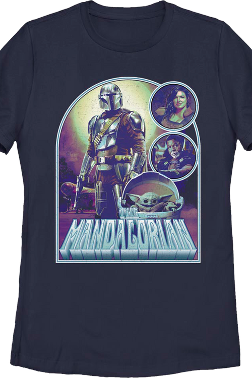 Womens Collage Poster The Mandalorian Star Wars Shirtmain product image
