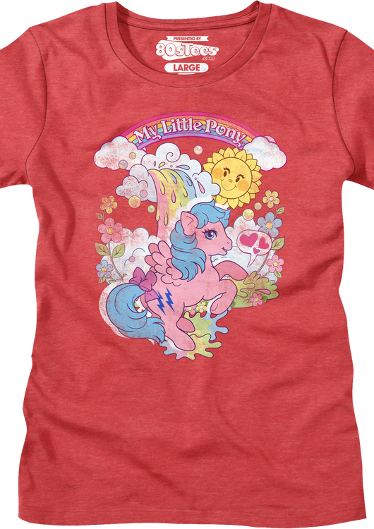 Womens Colorful Waterfall My Little Pony Shirt - main product image