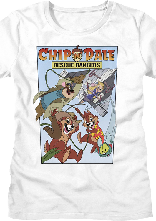 Womens Comic Book Cover Chip 'n Dale Rescue Rangers Shirt - main product image