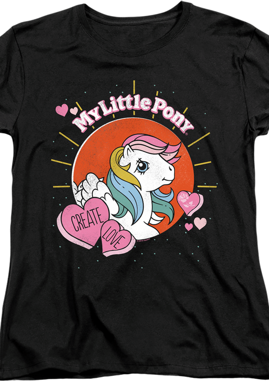 Womens Create Love My Little Pony Shirt - main product image