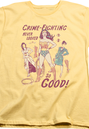 Womens Crime-Fighting Never Looked So Good Wonder Woman Shirt