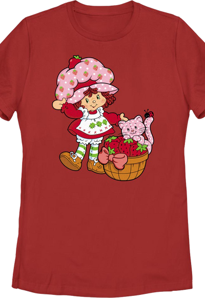 Womens Custard & Strawberry Shortcake Shirt