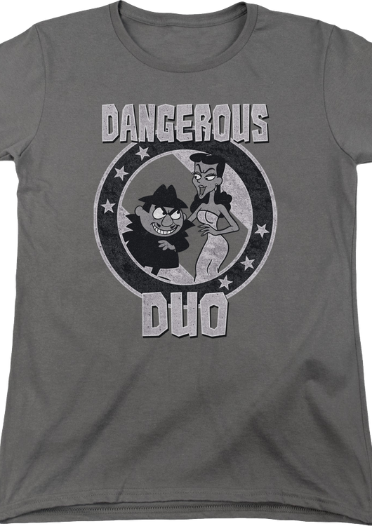 Womens Dangerous Duo Rocky and Bullwinkle Shirt - main product image