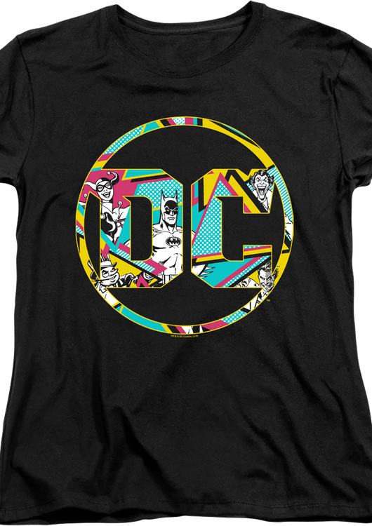 Womens DC Comics Collage Batman Shirt - main product image