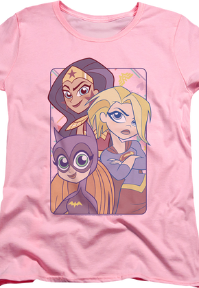 Womens DC Super Hero Girls Batgirl Supergirl Wonder Woman Shirt