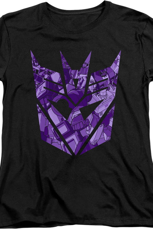 Womens Decepticon Logo Illustrations Transformers Shirtmain product image