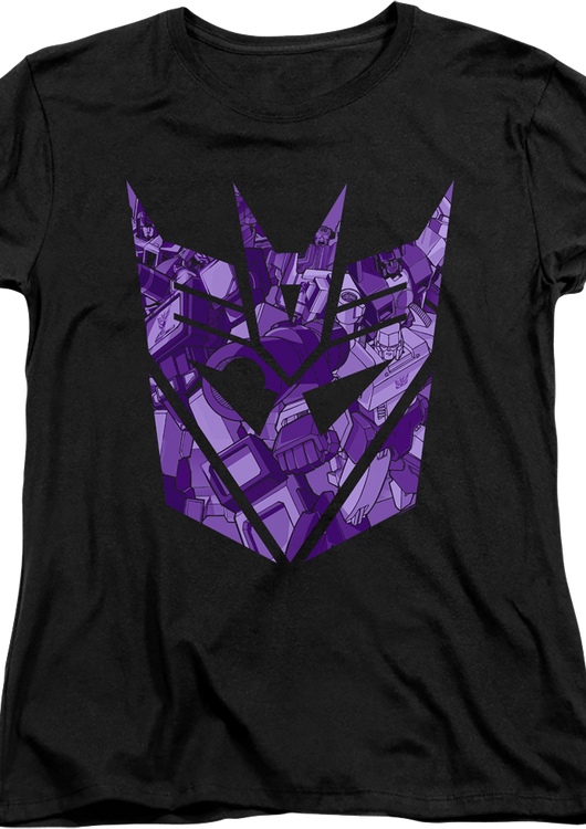 Womens Decepticon Logo Illustrations Transformers Shirt - main product image