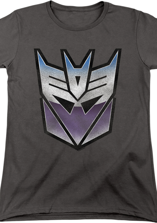 Womens Decepticon Vintage Logo Transformers Shirt - main product image
