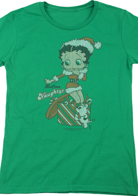 Womens Define Naughty Betty Boop Shirt - main product image
