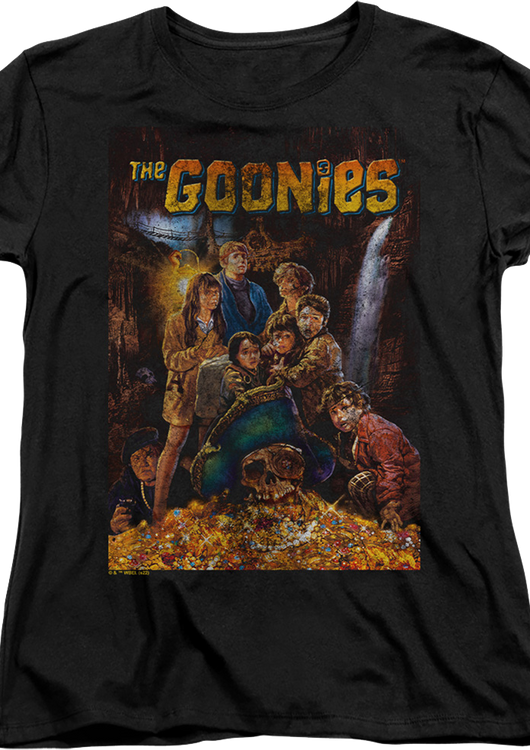 Womens Distressed Poster Goonies Shirt - main product image