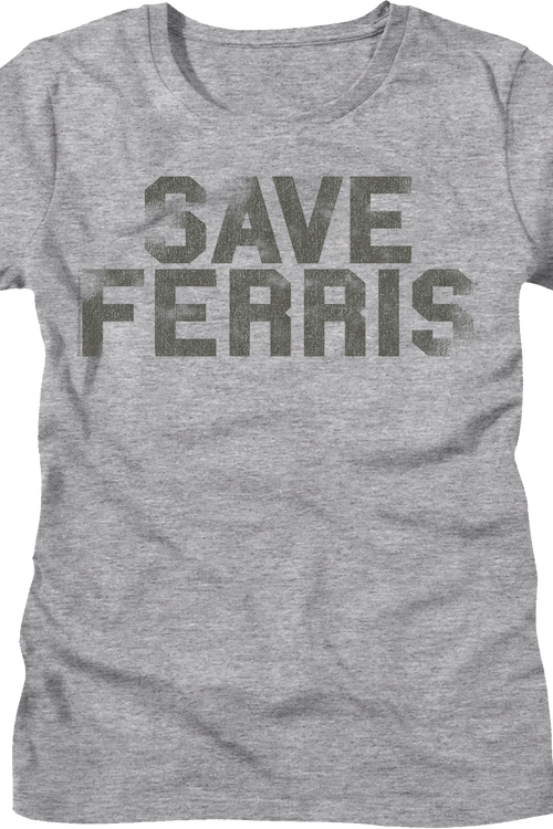Womens Distressed Save Ferris Bueller Shirtmain product image