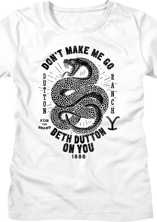 Womens Don't Make Me Go Beth Dutton On You Yellowstone Shirt - main product image