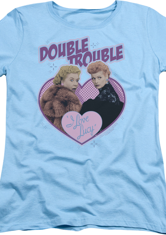 Womens Double Trouble I Love Lucy Shirt - main product image