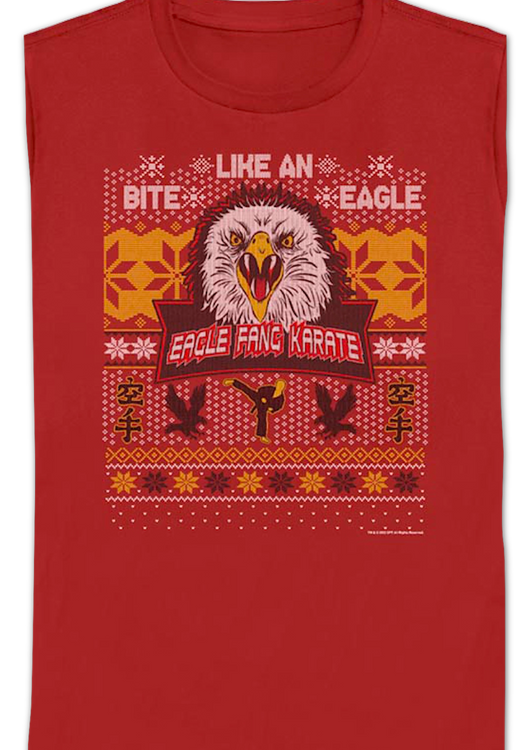 Womens Eagle Fang Karate Faux Ugly Christmas Sweater Cobra Kai Shirt - main product image