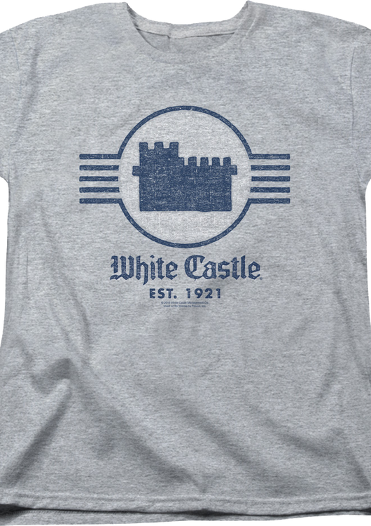 Womens Est. 1921 White Castle Shirt - main product image