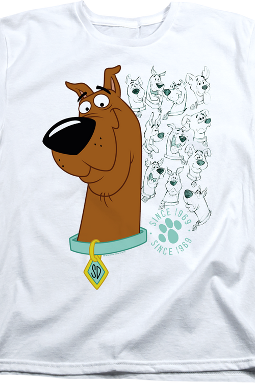 Womens Evolution Of Scooby-Doo Shirtmain product image