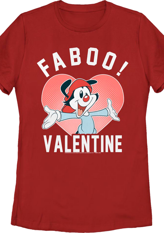 Womens Faboo Valentine Animaniacs Shirt - main product image