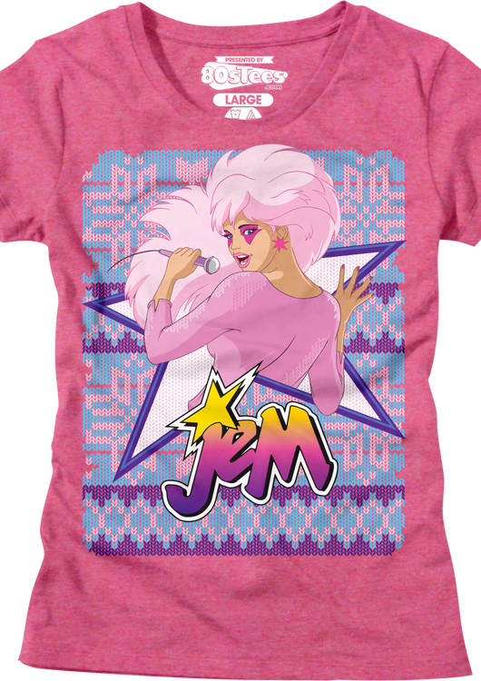 Womens Faux Knit Jem Christmas Shirt - main product image