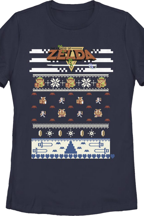 Womens Faux Ugly Christmas Sweater Legend of Zelda Shirtmain product image