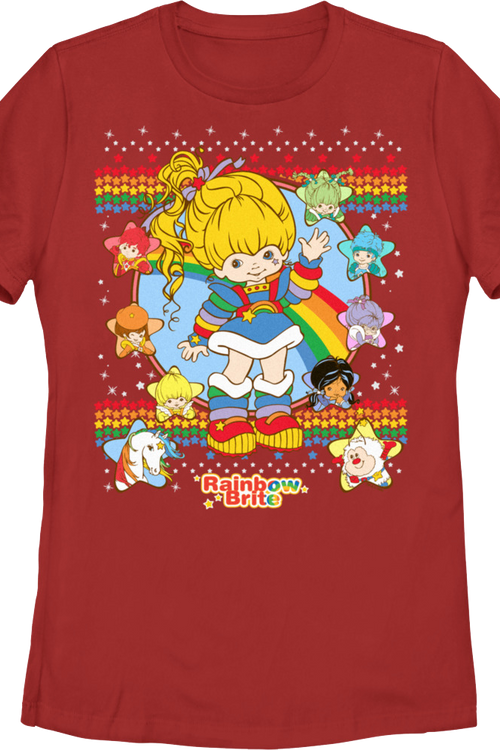 Womens Faux Ugly Sweater Rainbow Brite Shirtmain product image